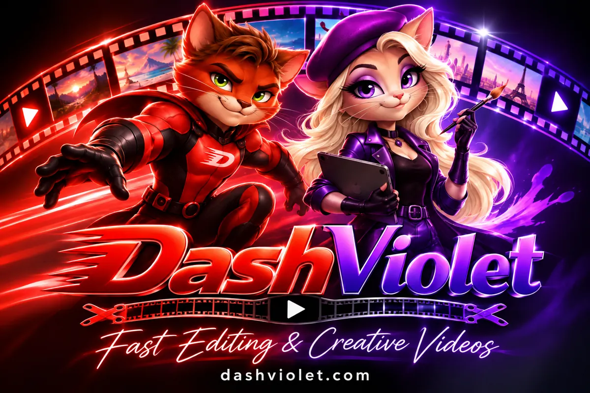 Dash & Violet — Brand Banner