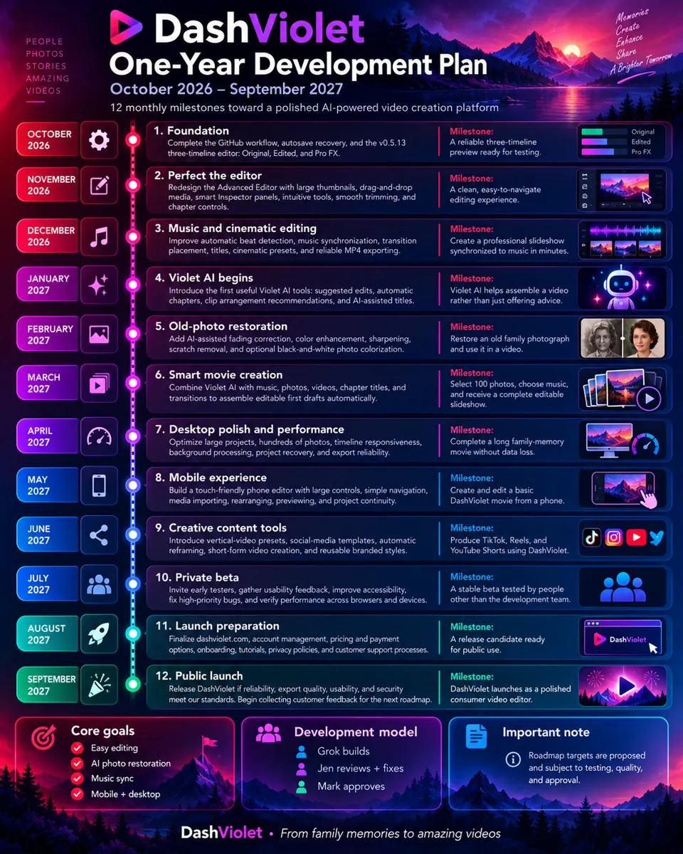One-Year Development Roadmap